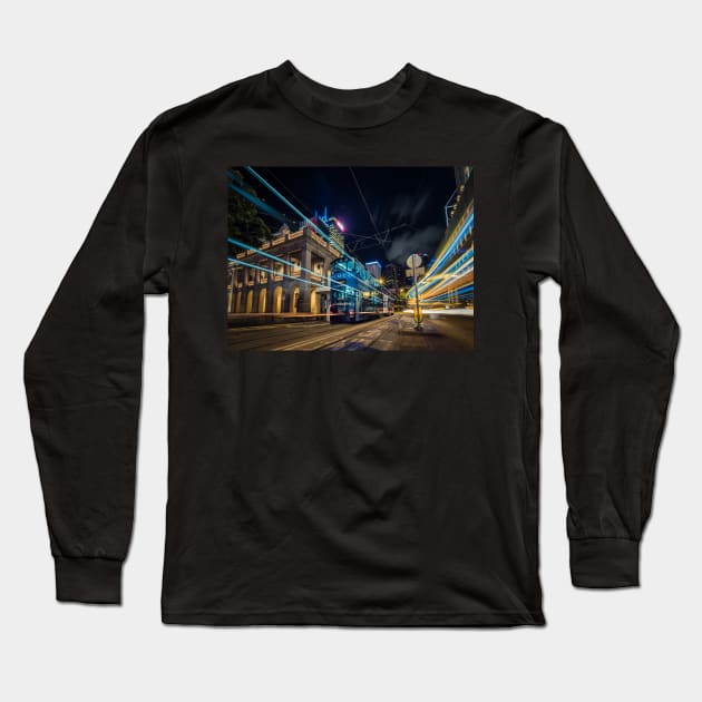 Hong Kong Tram Long Sleeve T-Shirt by LukeDavidPhoto